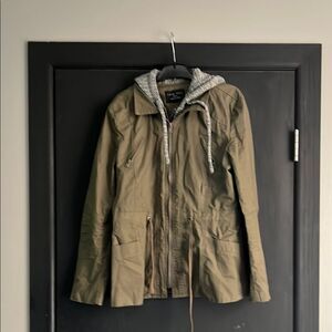 Love Tree Green and Gray Utility Jacket Versatile Design